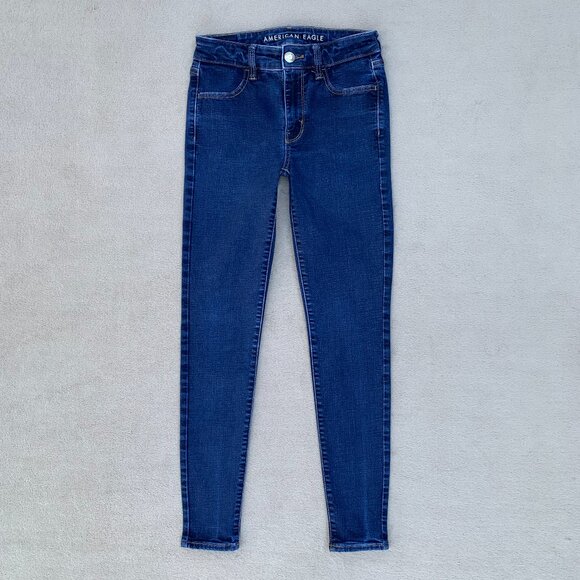 American Eagle Outfitters Super Stretch Hi-Rise Jegging Jeans Sz4 - Picture 2 of 16